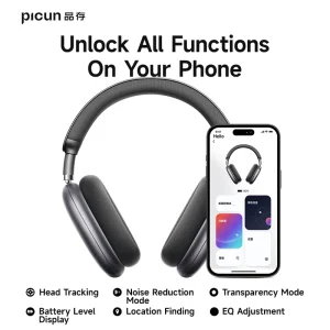 Picun F8 Pro ANC Wireless Headphones — 3D Spatial Audio with Head Tracking