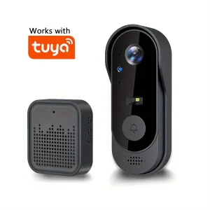 Tuya WiFi Smart Video Doorbell – 1080P HD, Two-Way Audio, Motion Alert, Night Vision, Waterproof